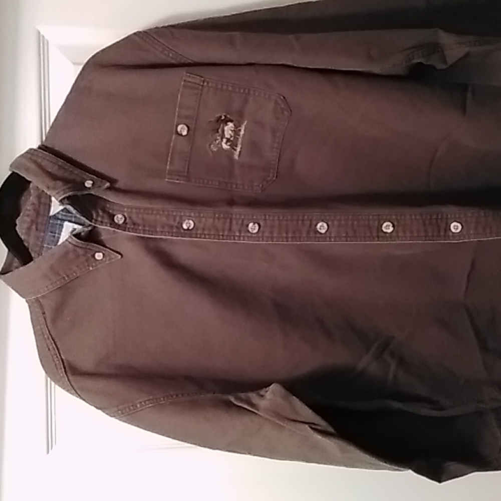 Mens Long sleeved 100 % cotton shirt size medium